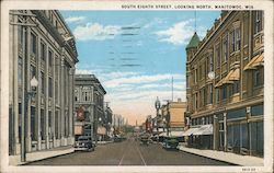 South Eighth Street, Looking North Postcard