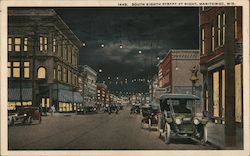 South Eighth Street at Night Postcard