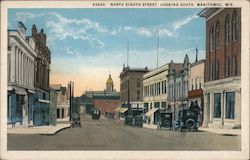 North Eighth Street, Looking South Postcard