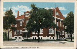 Knights of Columbus Club House Postcard