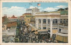 Daily Crowd on the Pike Postcard