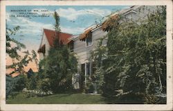 Residence of William Hart, Hollywood Los Angeles, CA Postcard Postcard Postcard