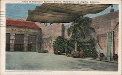 Court of Grauman's Egyptian Theatre, Hollywood Postcard