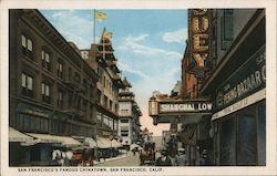 San Francisco's Famous Chinatown Postcard