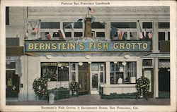 Bernstein's Fish Grotto, 6 Sacramento Street San Francisco, CA Postcard Postcard Postcard