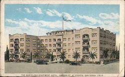 Barcelona Apartment Hotel, Juniper at Fourth San Diego, CA Postcard Postcard Postcard