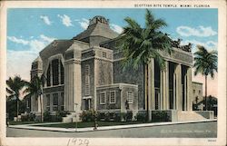 Scottish Rite Temple Miami, FL Postcard Postcard Postcard