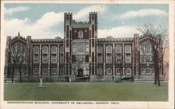 Administration Building, University of Oklahoma Postcard