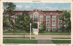 Engineering Building, Oklahoma University Postcard