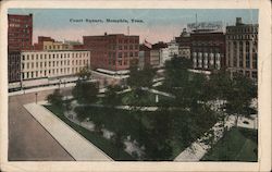 Court Square Memphis, TN Postcard Postcard Postcard