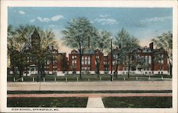 High School Building Springfield, MO Postcard Postcard Postcard