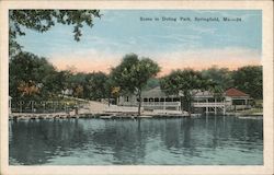 Scene in Doling Park Postcard