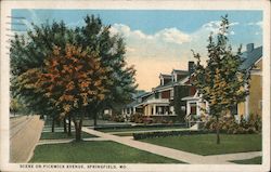 Scene on Pickwick Avenue Postcard