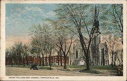 Drury College and Chapel Postcard