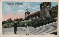 Shelter House and Rest Room, Forest Park Postcard