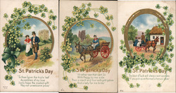 Lot of 3: St. Patrick's Day Postcard Postcard Postcard