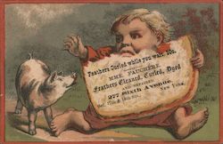 Feathers Curled While You Wait: Mme. Fauchere Trade Card