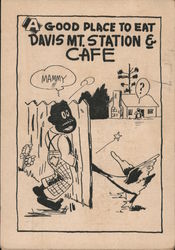 A Good Place to Eat: Davis Mt. Station & Cafe Postcard