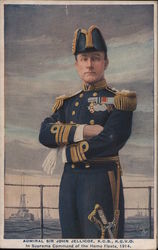 Admiral Sir John Jellicoe, K.C.N, K.C.V.O. In Supreme Command of the Home Fleets, 1914 World War I Postcard Postcard Postcard