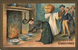 Halloween Greetings Postcard