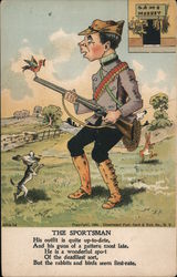 The Sportsman Caricatures Postcard Postcard Postcard