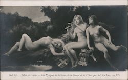 Les Nymphes de la Seine, de la Marne et de l'Oise Women Postcard Postcard Postcard