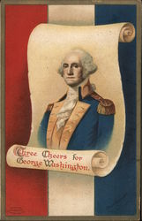 Three Cheers for George Washington Postcard