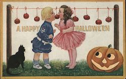 A Happy Hallowe'en Halloween Postcard Postcard Postcard