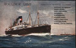 Houlder Line Steamship Postcard