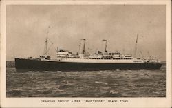 Canadian Pacific Liner "Montrose" Postcard