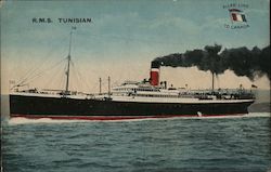 RMS Tunisian Steamers Postcard Postcard Postcard