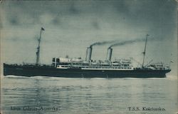 Linja Gdynin Ameyka, T.S.S. Kosciuszko Steamers Postcard Postcard Postcard