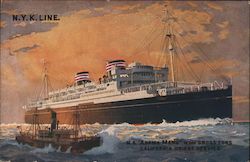 N.Y.K. Line Steamers Postcard Postcard Postcard