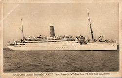 RMSP Ocean Cruising Steamer "Atlantis" Postcard