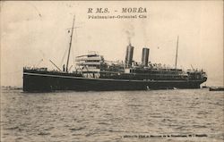 R.M.S. Morea Peninsular-Oriental Cie Postcard