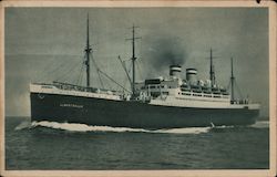 Hamburg-American Line S.S. "Albert Ballin" Postcard