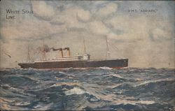 White Star Line, R.M.S. "Adriatic" Steamers Postcard Postcard Postcard