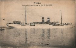 "Roma", Paquebot Rapide de la Cie Ç Fabre Postcard