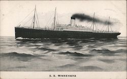 S.S. Minnehaha Postcard