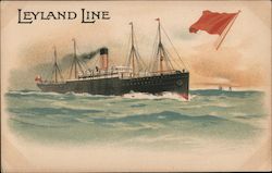 Leyland Line Steamers Postcard Postcard Postcard