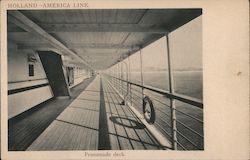 Promenade Deck: Holland-America Line Postcard