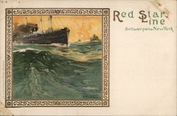 Red Star Line Antwerpen-New York Postcard Postcard Postcard