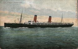 S.S. Lucania Cunard Line Steamers Postcard Postcard Postcard