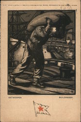 Red Star Line Worker: Buildrager Postcard Postcard Postcard