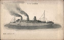 S.S. Leviathan Postcard