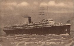 S.S. "Chatham" Merchants and Miners Transportation Co Postcard