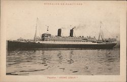 Paquebot "Andre Lebon" Messageries-Maritimes Postcard