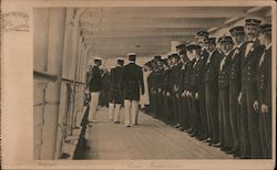 Crew Inspection - Union-Castle Mail SS Co. Ltd Postcard