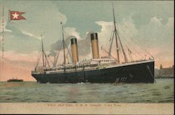 White Star Line R.M.S. Oceanic 17,274 Tons Steamers Postcard Postcard Postcard