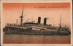 S.S. Slamat Rotterdamache Lloyd Co. Postcard